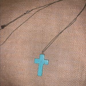 A beautiful blue turquoise necklace